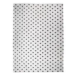 [LBS60] Plaid Pile Bianco Nero 130x170 cm