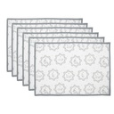 Tischsets (6er set) WeiB Grau 48x33 cm