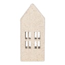 Decoration House White Green 5x4x11 cm
