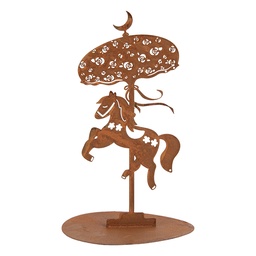 [6Y6142] Decoratie paard Ø 14x22 cm