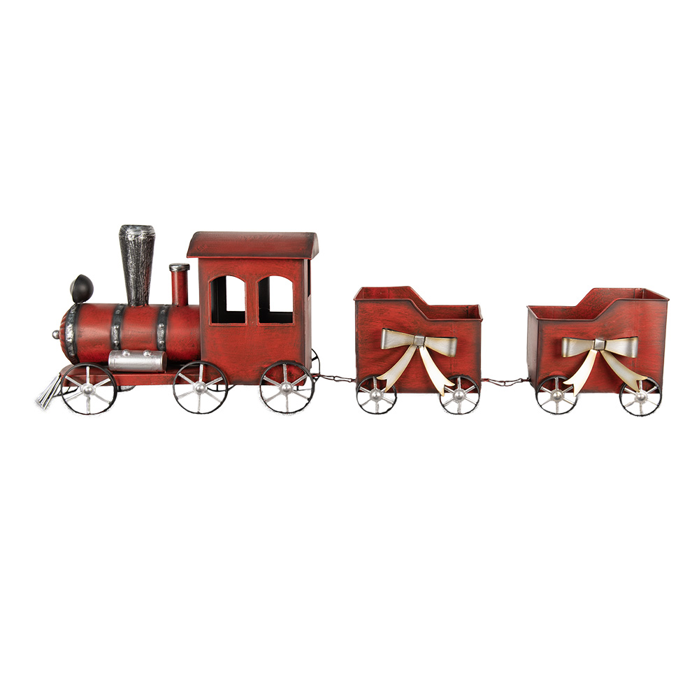 Decoration Train Red 94x18x28 cm