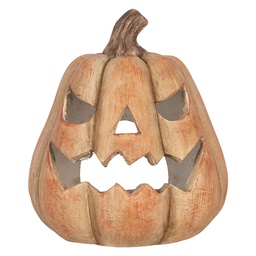 [6MG0179] Decorazione Zucca Arancio 23x22x25 cm