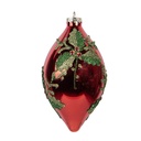 Boule de Noël Rouge Vert Ø 8x15 cm
