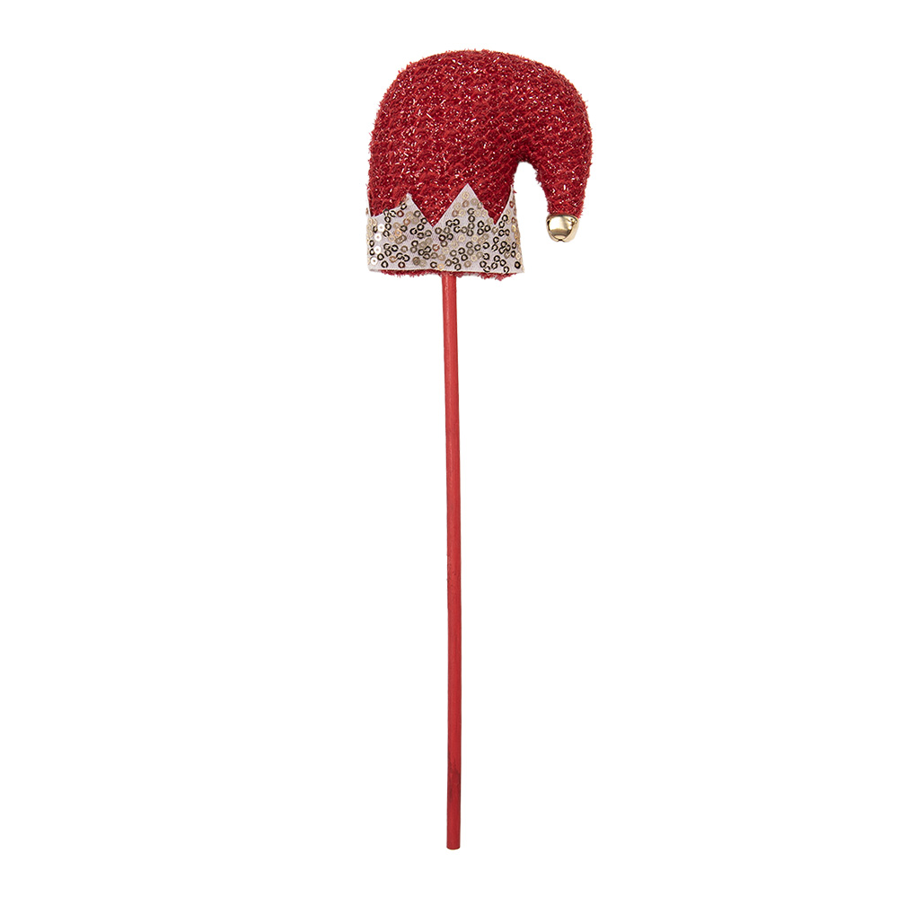Decoratie Kerstmuts 9x2x34 cm