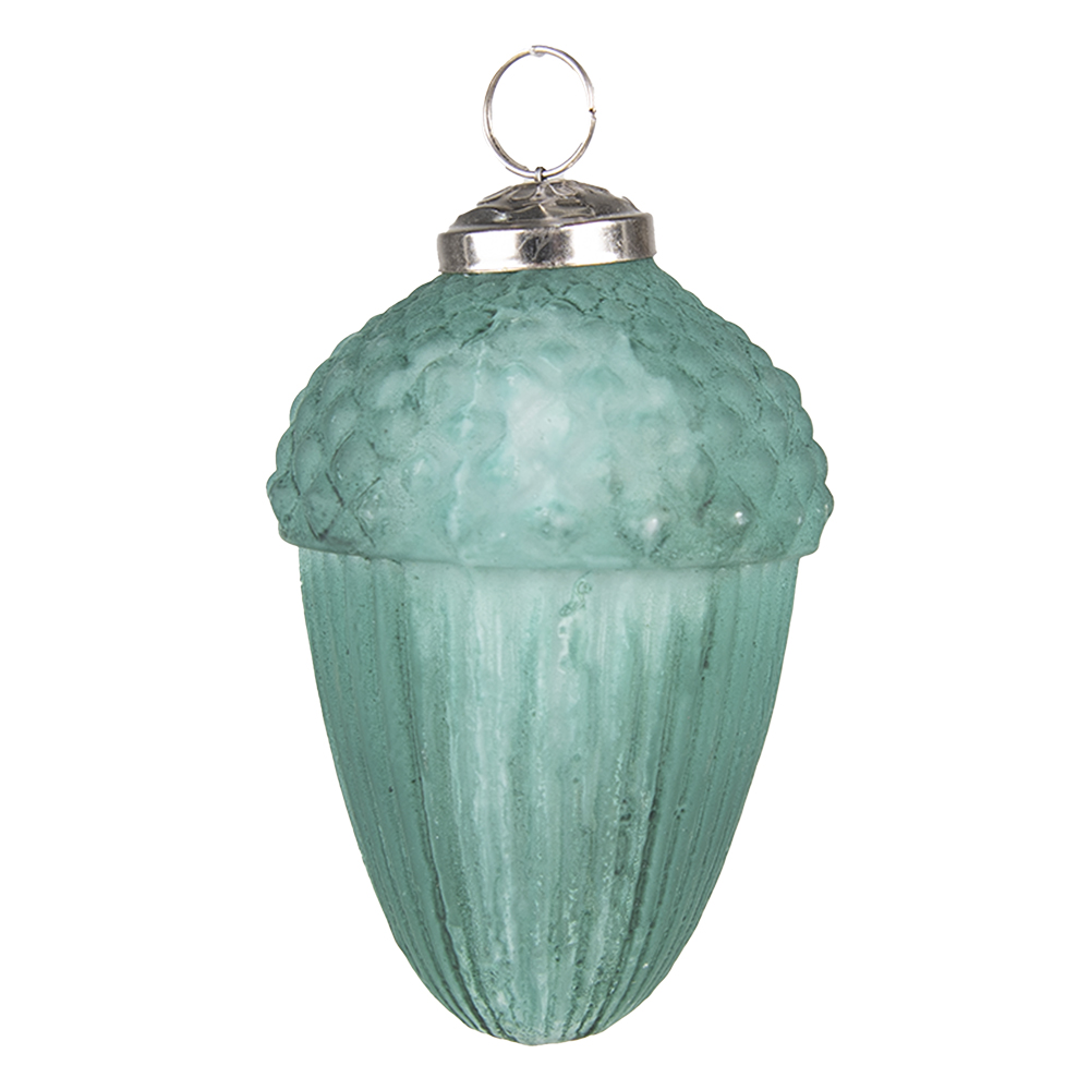 Boule de Noël Secousse Vert Ø 7x10 cm