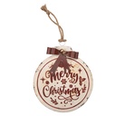 Dekoration Weihnachtskugel Beige Rot 30x4x37 cm