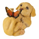 Deko Hund Braun 14x9x10 cm