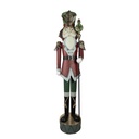 Statua Decorativa Schiaccianoci Rosso 56x39x202 cm