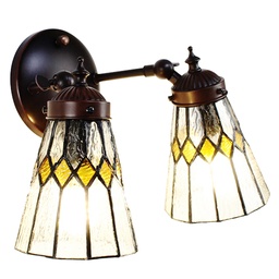[5LL-6210] Wandlamp Tiffany 30x23x23 cm E14/max 2x40W