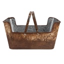 Pot de fleurs dintérieur Marron 45x28x23 cm