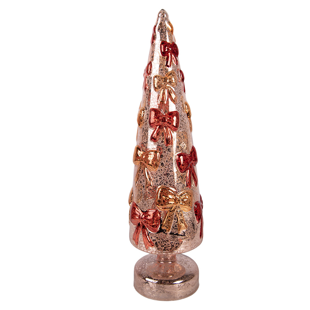 Decoratie kerstboom met LED Ø 10x37 cm / 3xAA