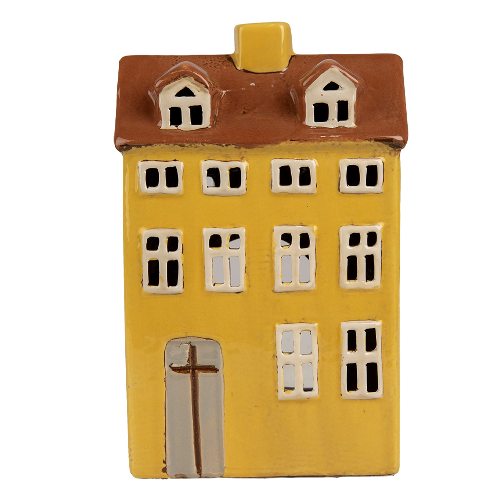 Waxinelichthouder huis 12x8x18 cm