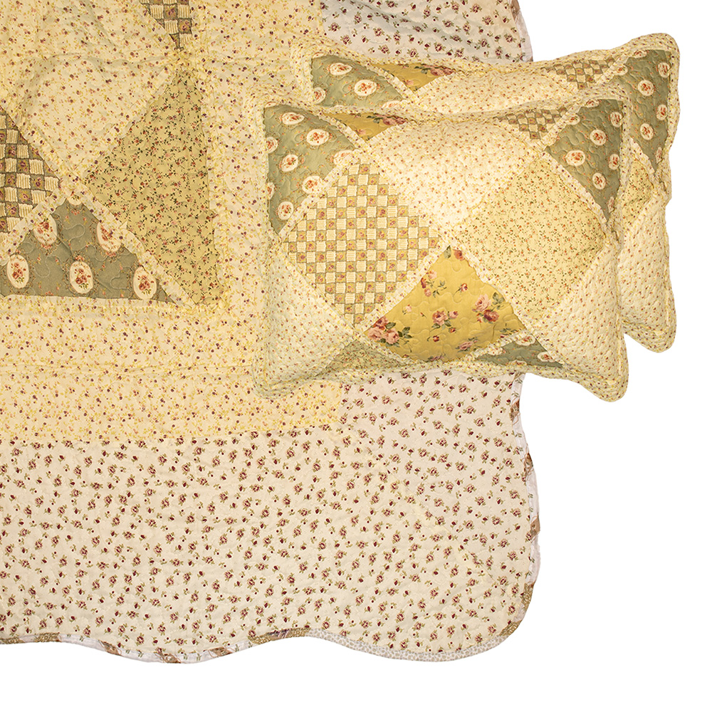 Bedsprei 230x250 cm / 2x kussensloop 50x70 cm