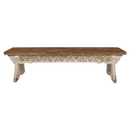 [5H0692] Gartenbank Braun 169x36x46 cm