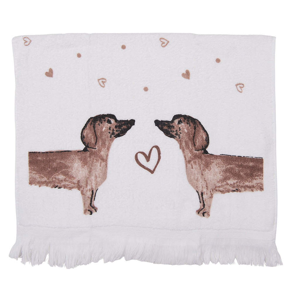 Serviette dinvité Beige, Marron 40x66 cm