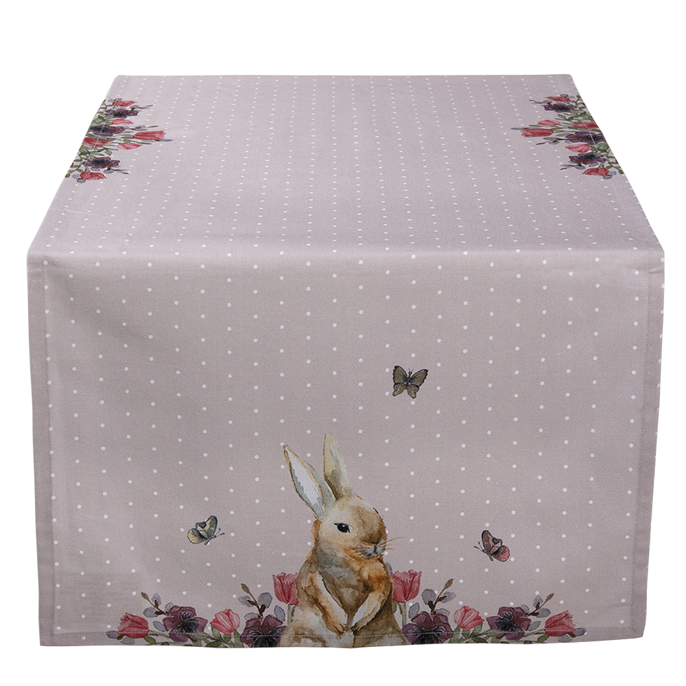 Chemin de table Rose, Beige 50x140 cm