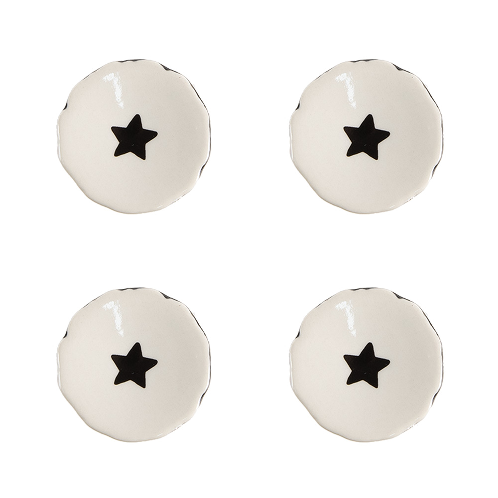 Deurknop set van 4 Ø 4x3/6 cm