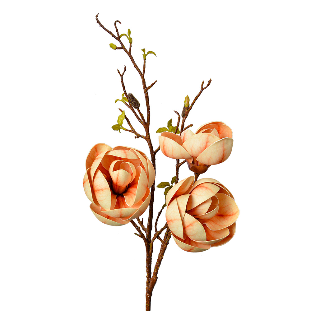 Branche de décoration avec fleurs Jaune Marron 20x20x106 cm