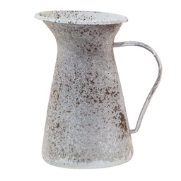 [6Y4786] Pichet décoratif Gris, Blanc 12x12x20 cm