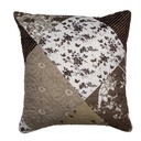 Cushion Cover Brown White 40x40 cm