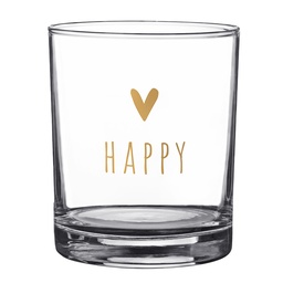 [6GL4369] Trinkglas Transparent Braun Ø 7x9 cm / 230 ml