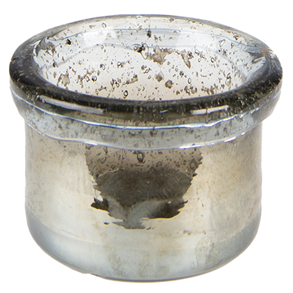 Porte-lampion en verre Vert Ø 9x6 cm