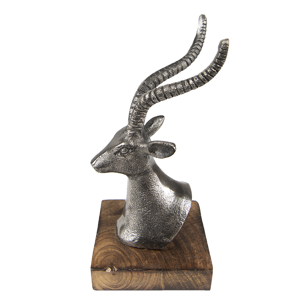 Decoratie beeld hert 12x11x21 cm