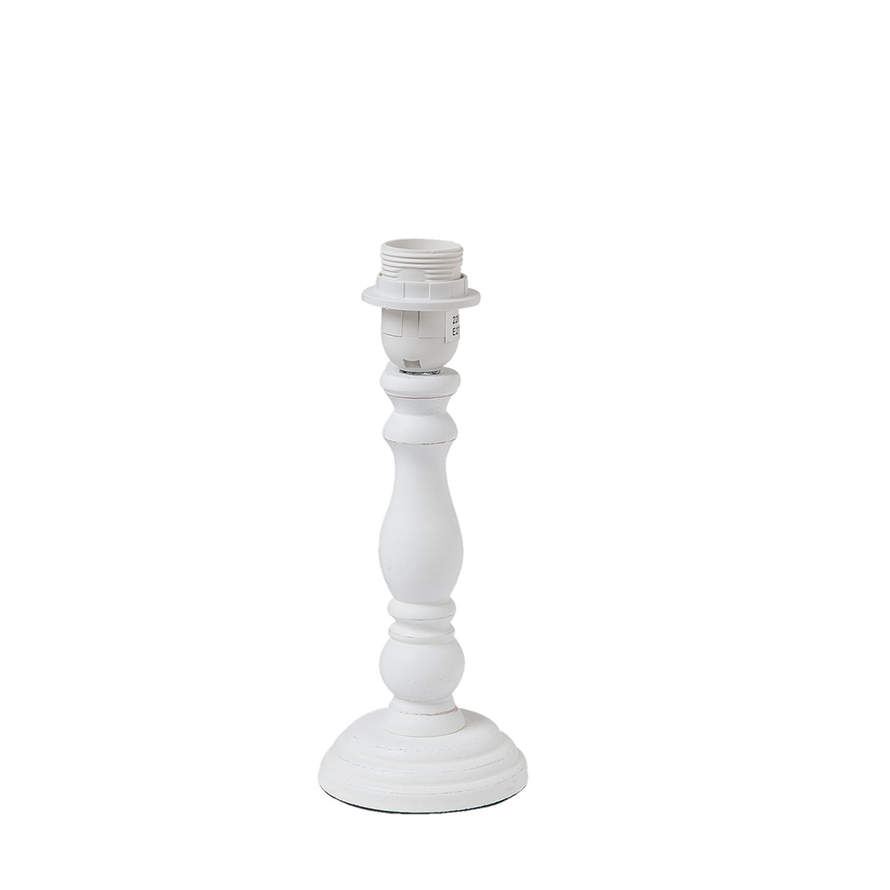 Base Lampada da Tavolo Bianco Ø 10x26 cm E27/max 1x40W