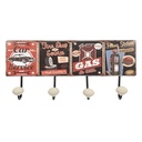 Wandgarderobe Rot 40x7x18 cm