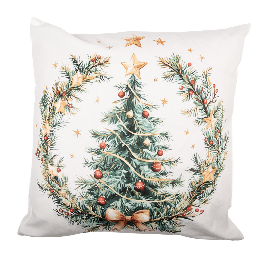 Cushion Cover Beige Green 45x45 cm