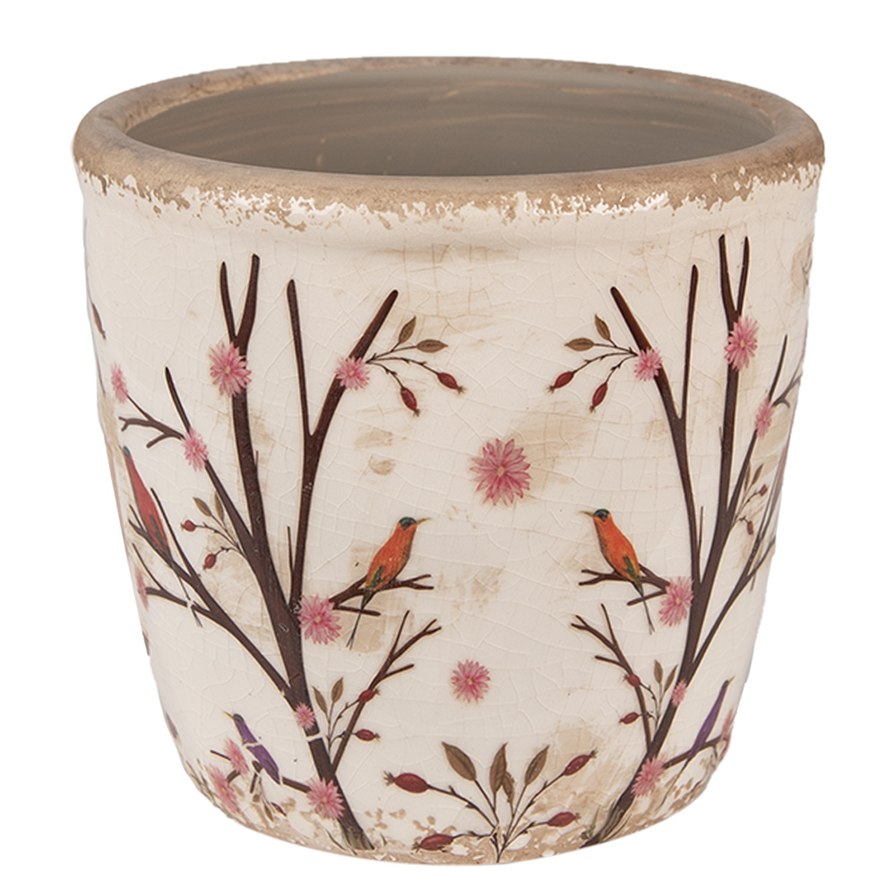 Decoratie bloempot Ø 13x12 cm