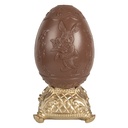 Decoration Statue Egg Brown Golden color 14x14x25 cm