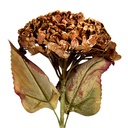 Deko Ast mit Blumen Braun Grün 15x15x47 cm