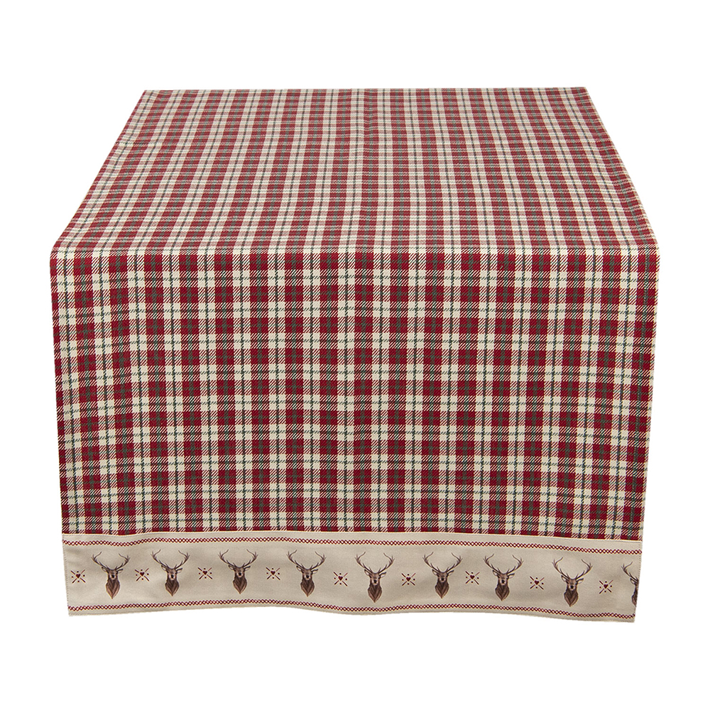 Runner da Tavola Rosso 50x140 cm