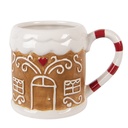 Mug Marron Blanc 14x10x10 cm / 350 ml