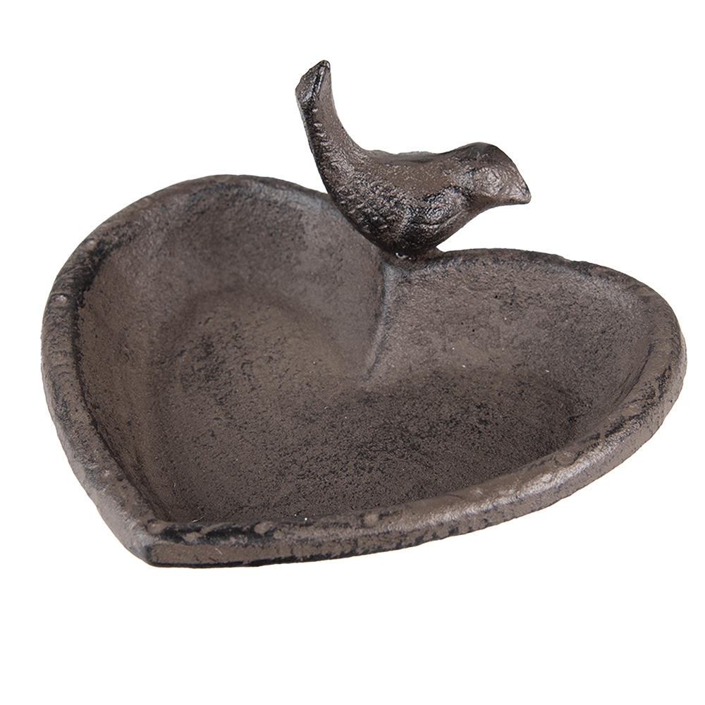Bird Bath Brown 16x14x8 cm