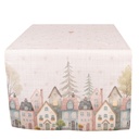 Table Runner Beige Pink 50x140 cm
