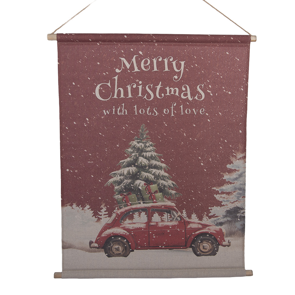 Wandkaart Kerst 76x3x97 cm