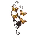 Wall Lamp Tiffany Yellow, Brown 32x8x68 cm G4 LED / max 4x2W