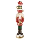 Christmas Decoration Nutcracker Red Green 30x28x120 cm
