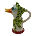 Decoration Vase Blanc Vert 17x9x19 cm