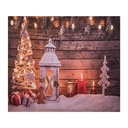 Wall Carpet Christmas tree Brown white 180x1x210 cm