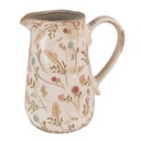 Decorative Pitcher Pink, Beige 16x11x18 cm