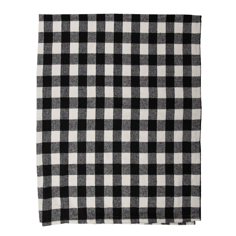 Plaid Noir, Blanc 130x170 cm