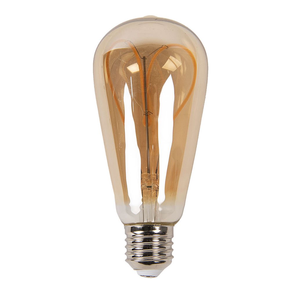 LED Lampe Braun Ø 6x14 cm E27/3W