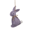 Ciondolo Decorativo Coniglio Viola 6x1x10 cm