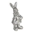 Image de décoration Lapin Argent 6x6x13 cm
