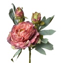 Fleur artificielle Roses Rouge 12x12x62 cm