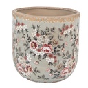 Vaso Porta Pianta Grigio Rosa Ø 17x16 cm