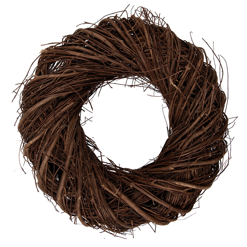 Decoration Garland Brown Ø 30x8 cm